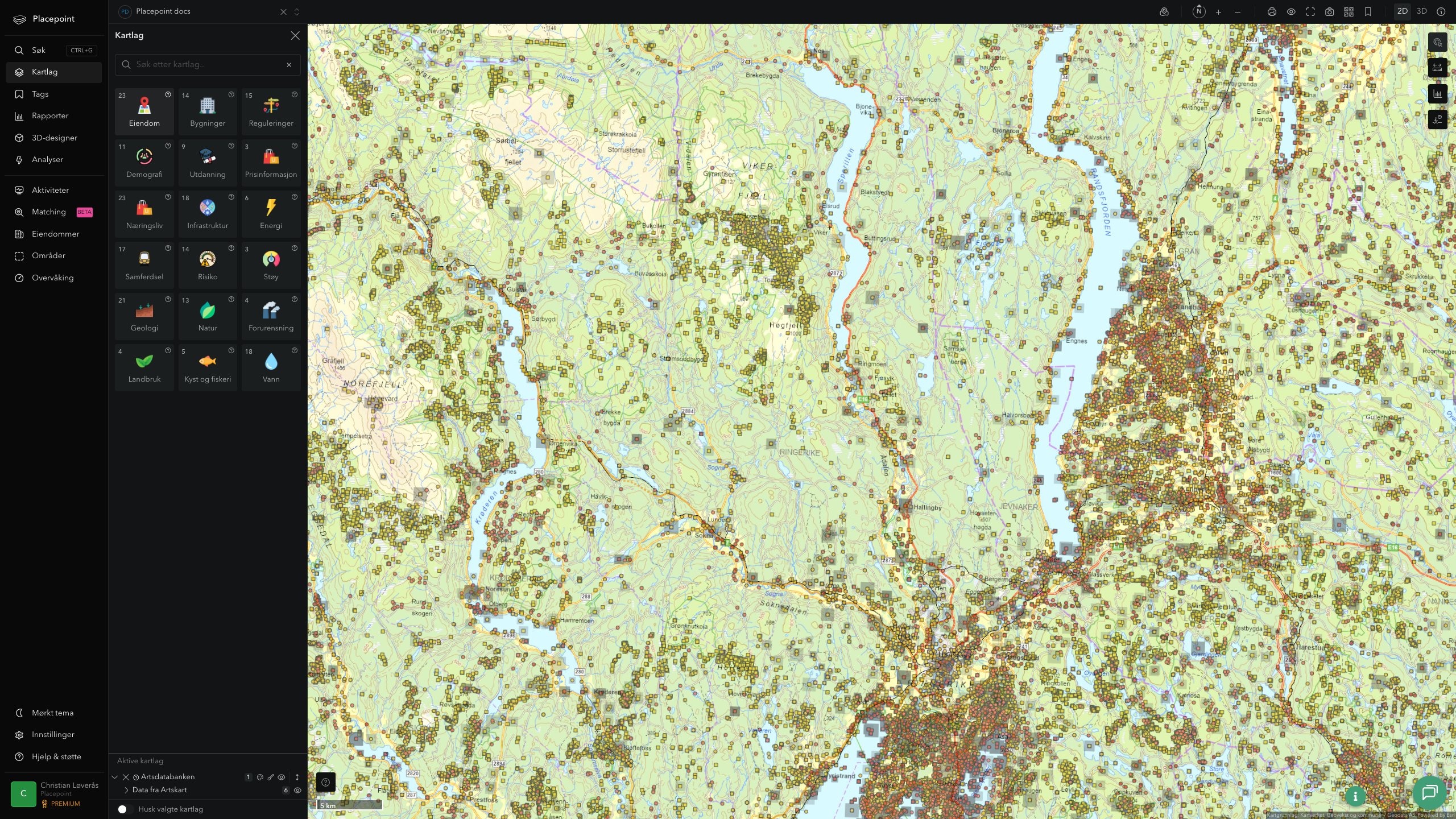 Ringerike - artsdatabanken