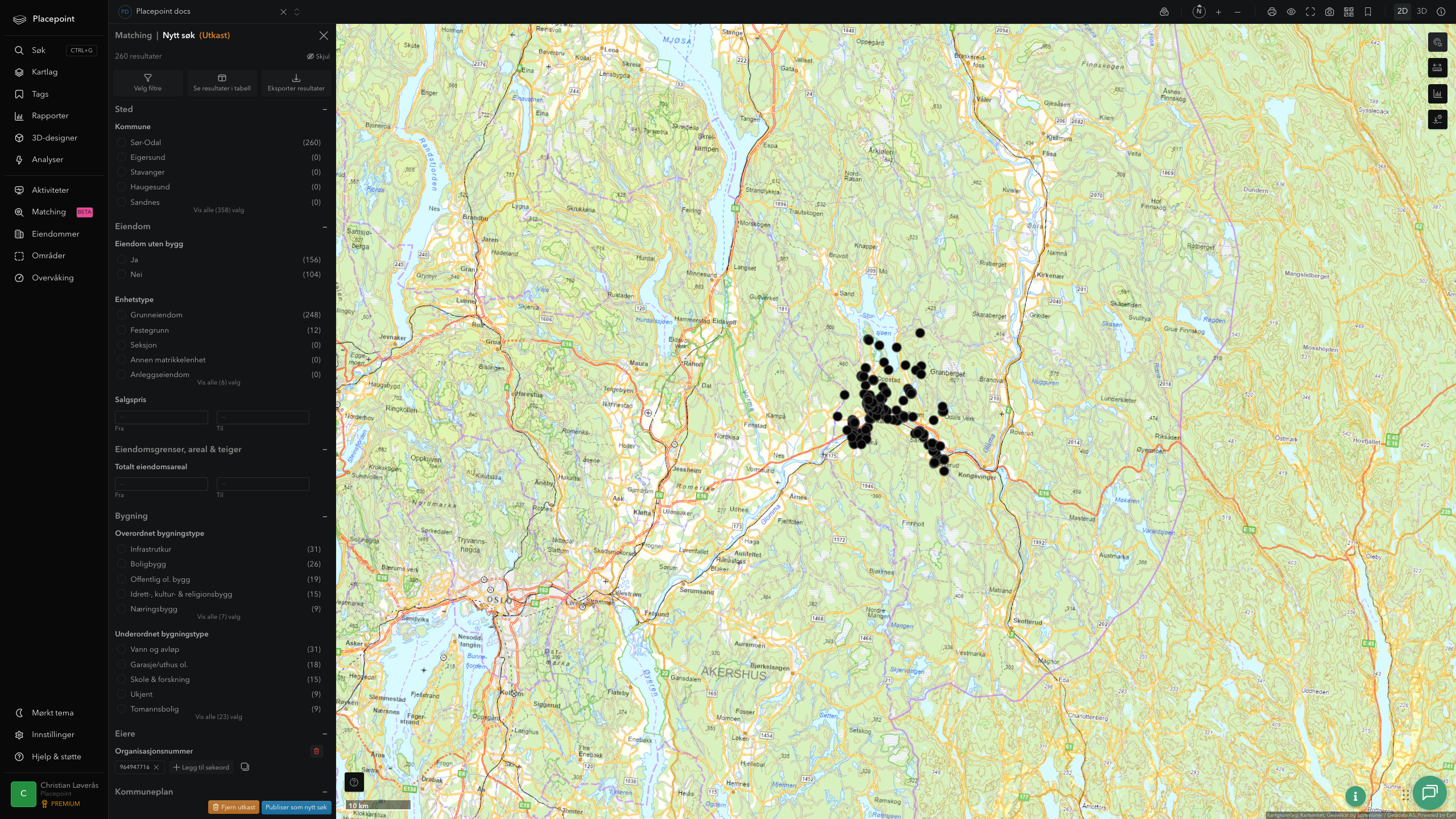 Matching-resultat for Sør-Odal kommune