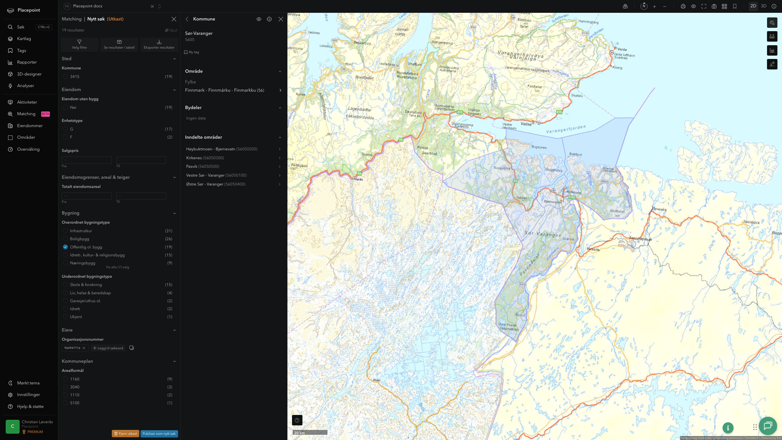 Sør-Varanger kommune i Placepoint