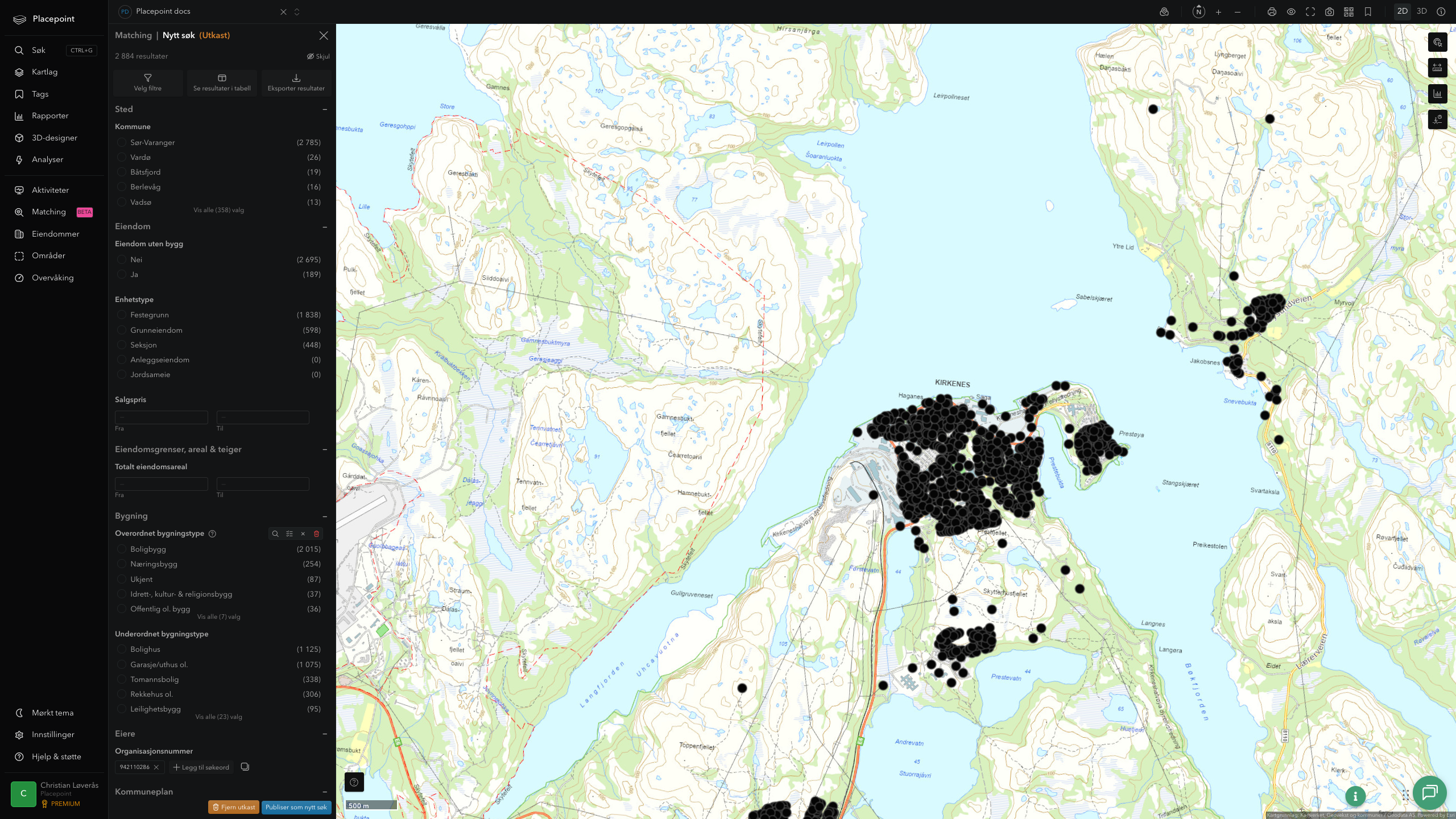 Sør-Varanger - offentlige bygg, sentrumsnært