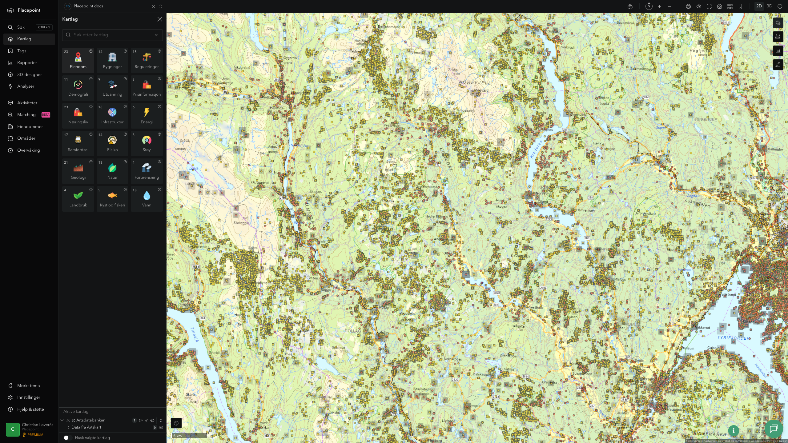 Sigdal - artsdatabanken