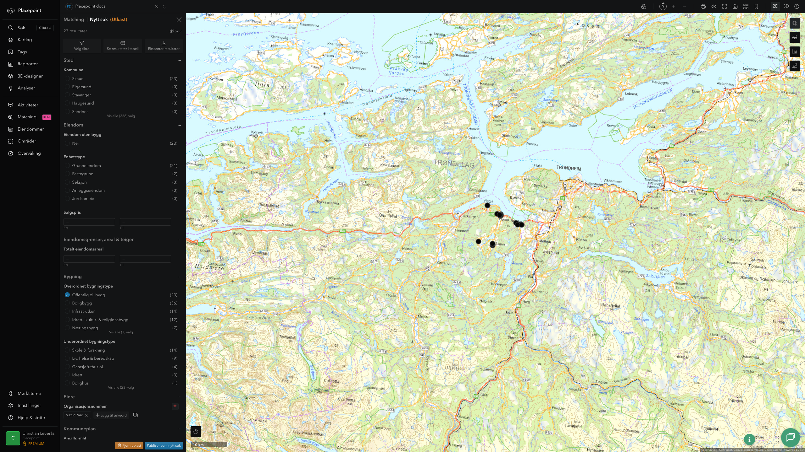 Matching-resultat for Skaun kommune
