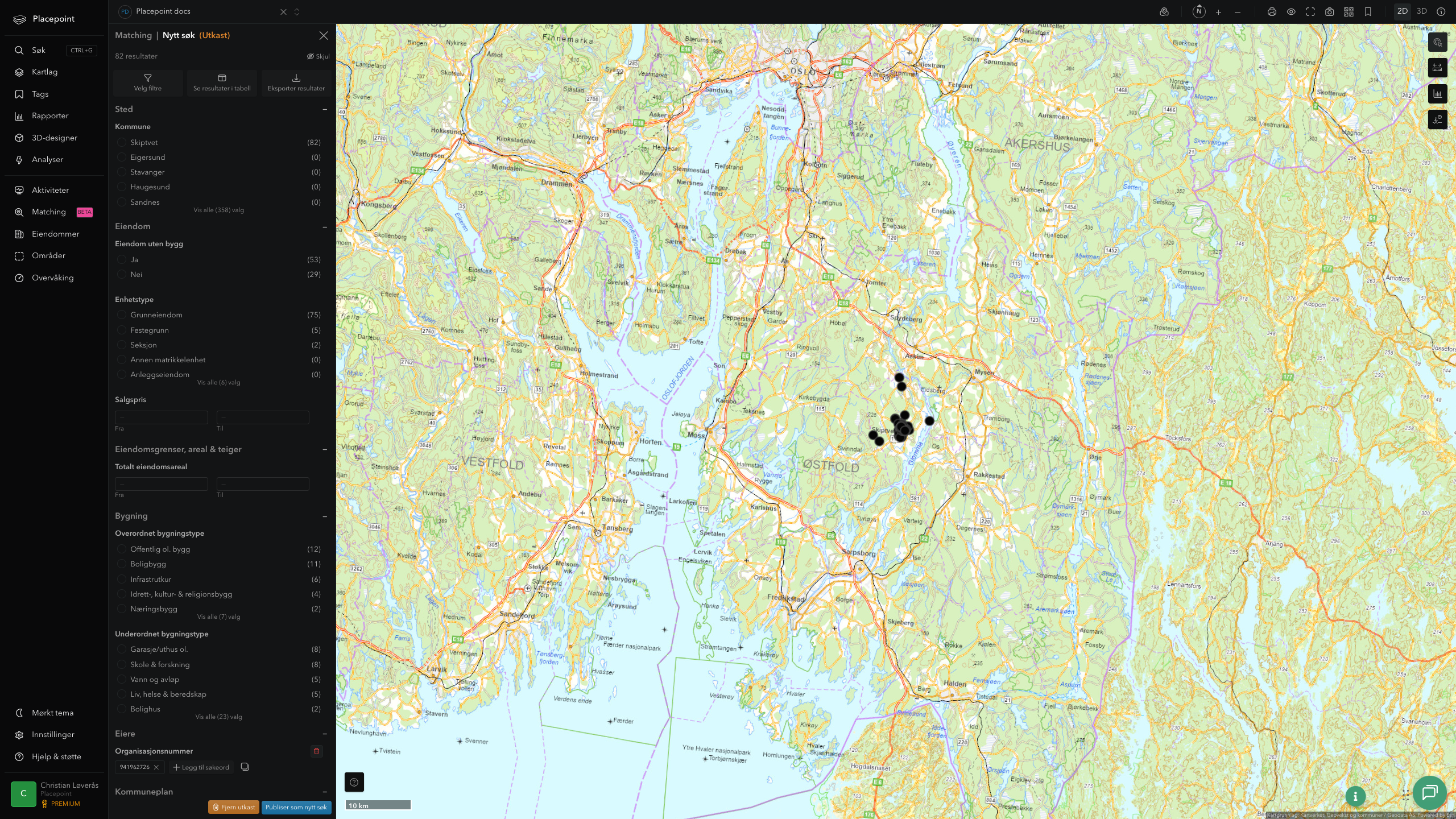 Matching-resultat for Skiptvet kommune