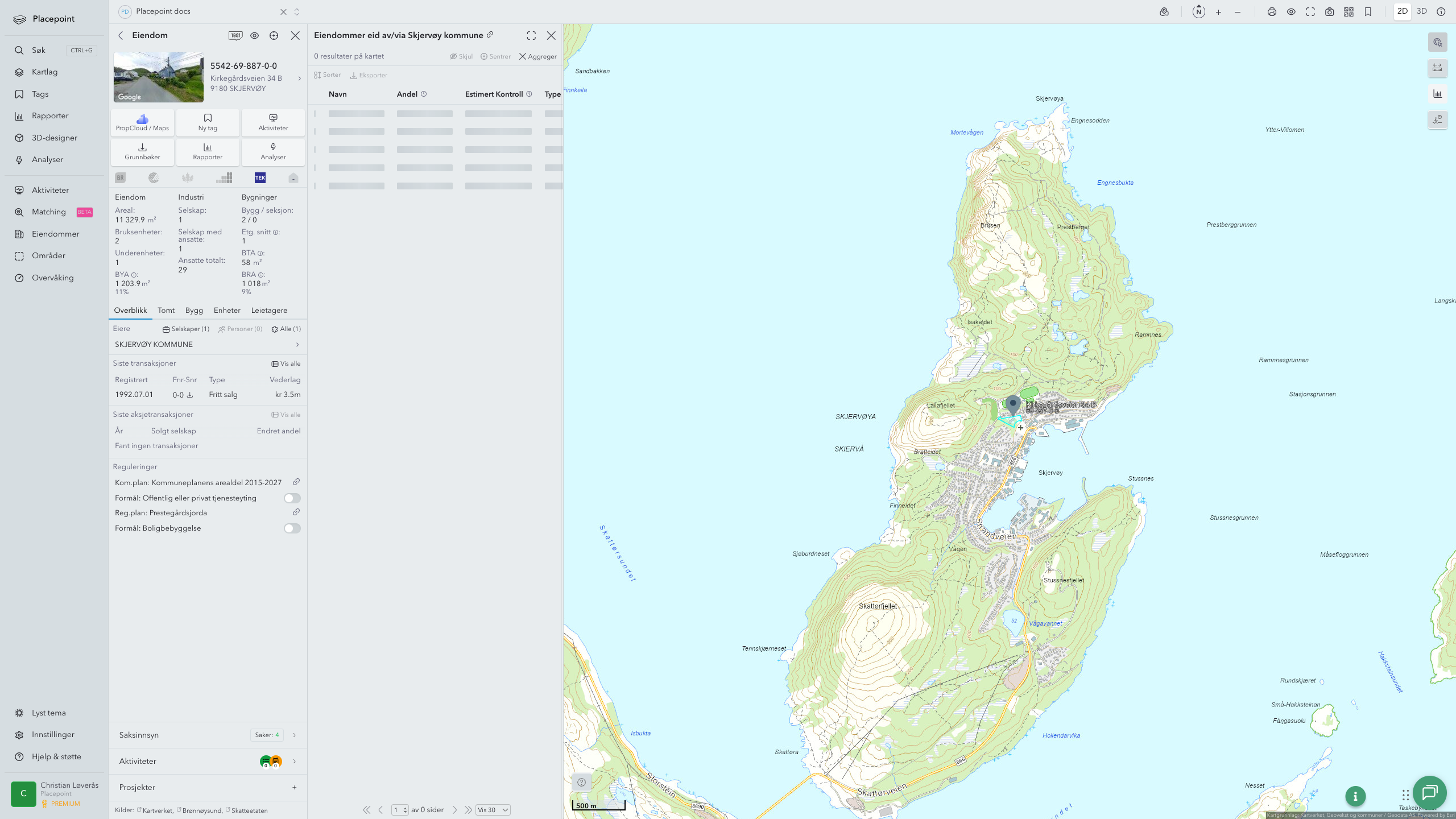 Skjervøy - en eiendom med eier-panel