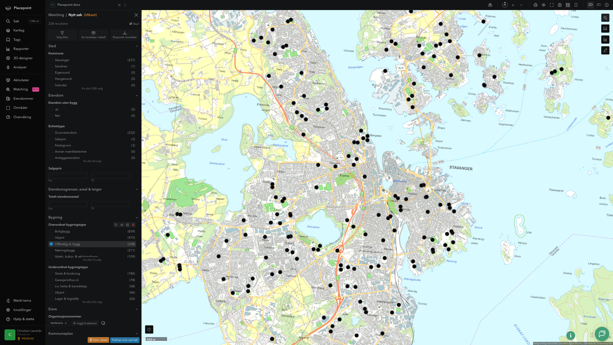 Stavanger - offentlige bygg, sentrumsnært