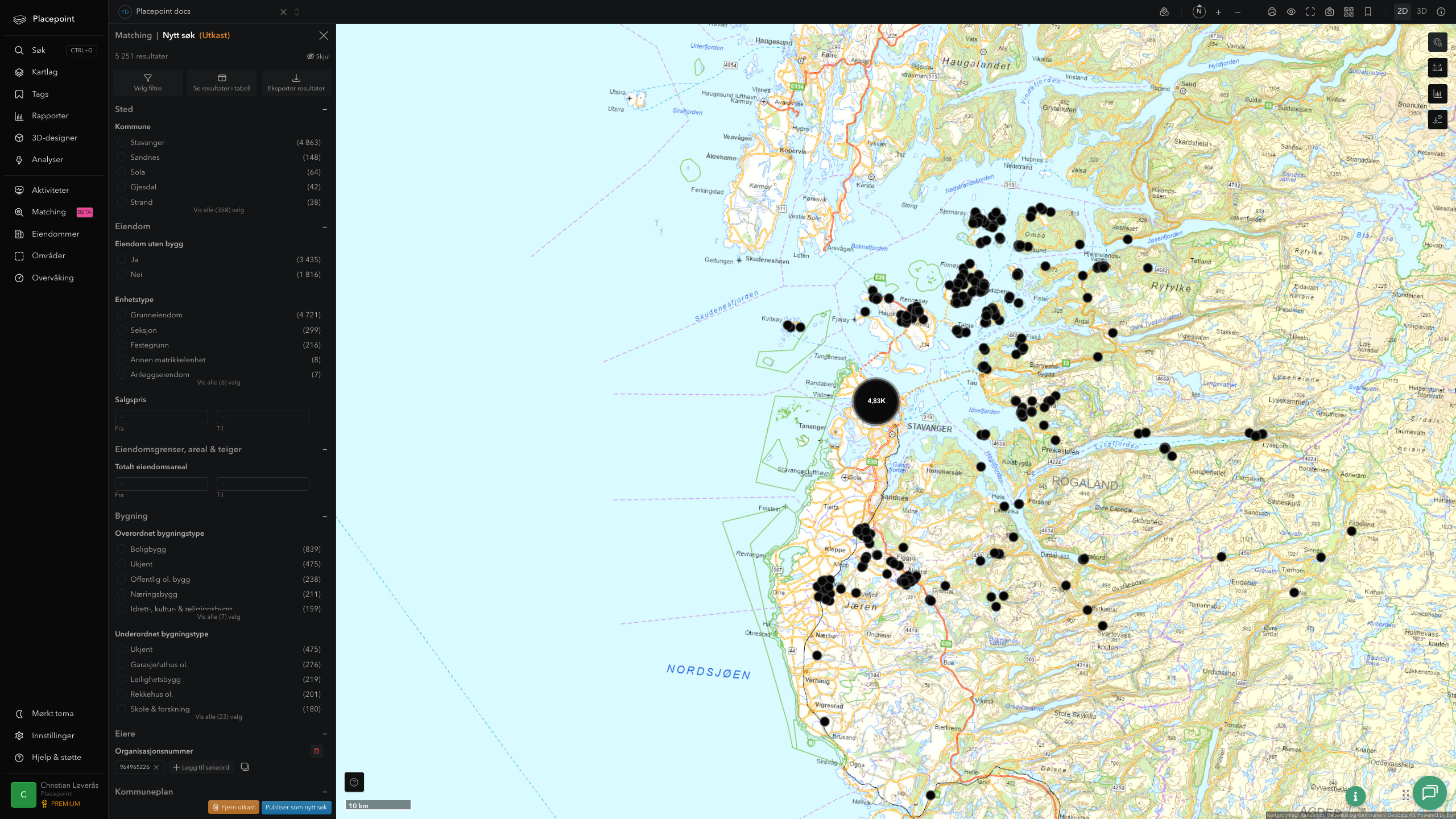 Matching-resultat for Stavanger kommune