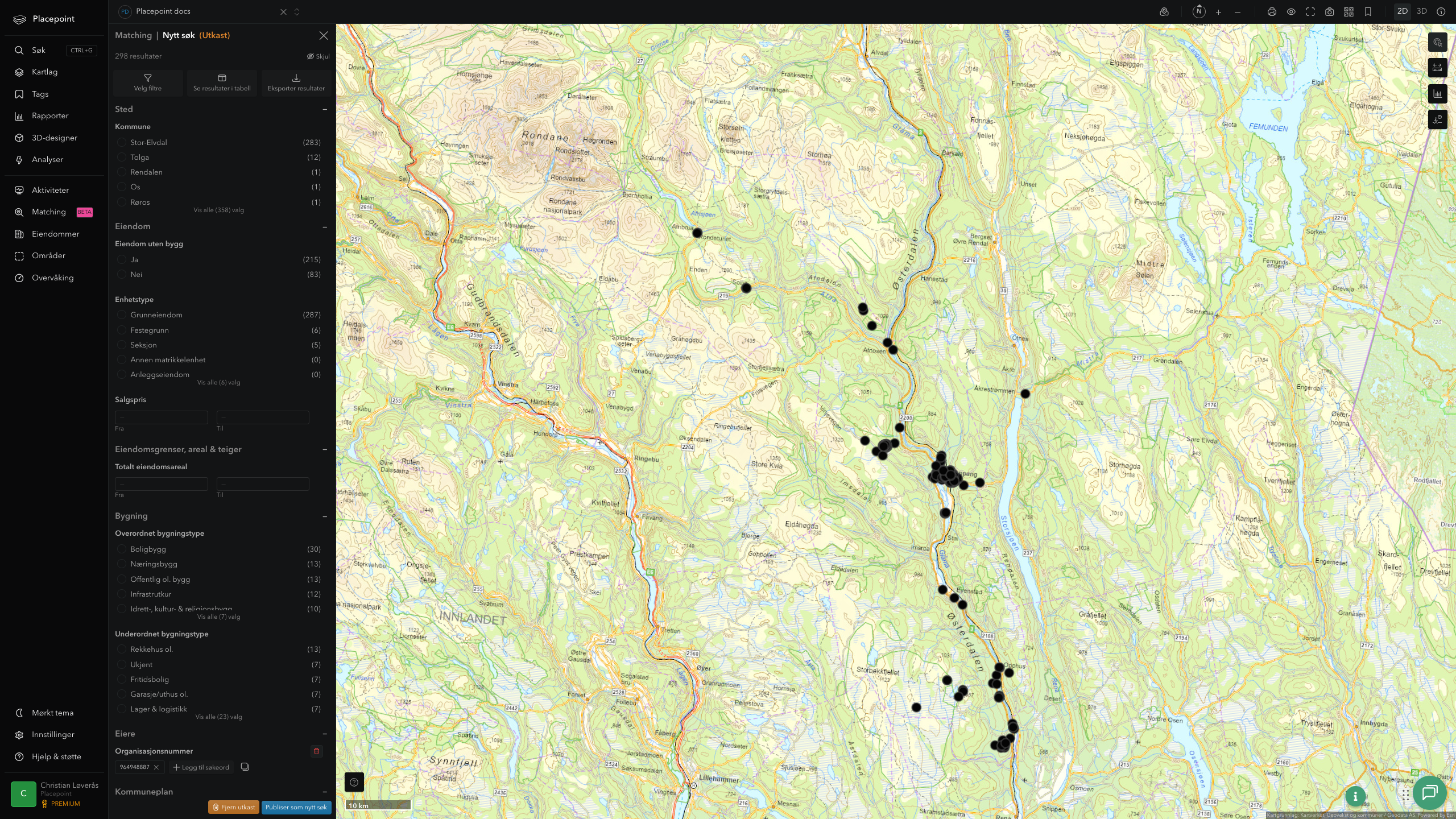 Matching-resultat for Stor-Elvdal kommune