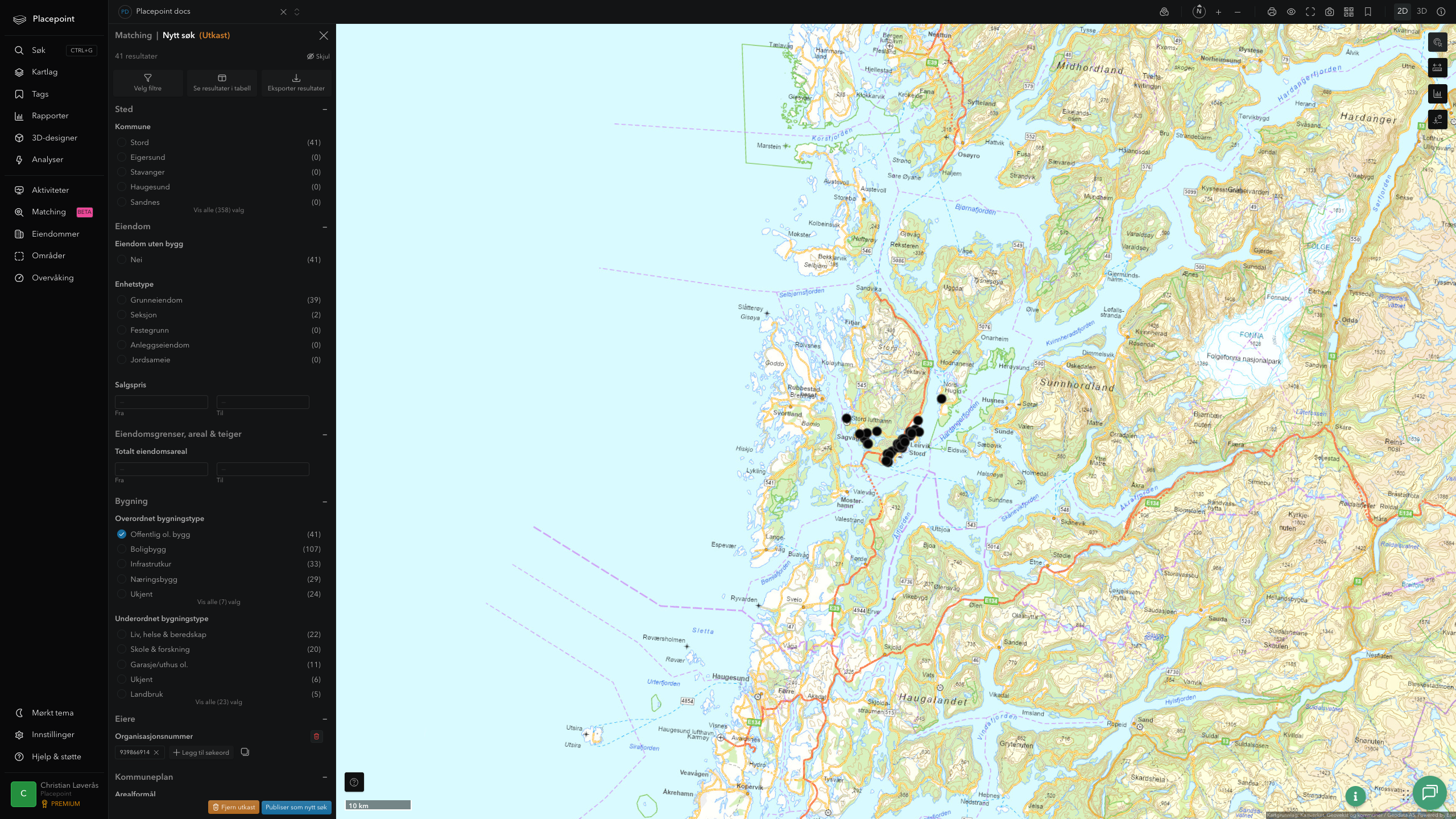 Matching-resultat for Stord kommune