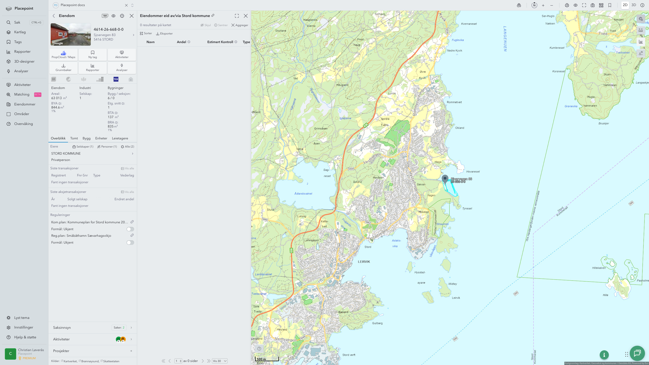 Stord - en eiendom med eier-panel