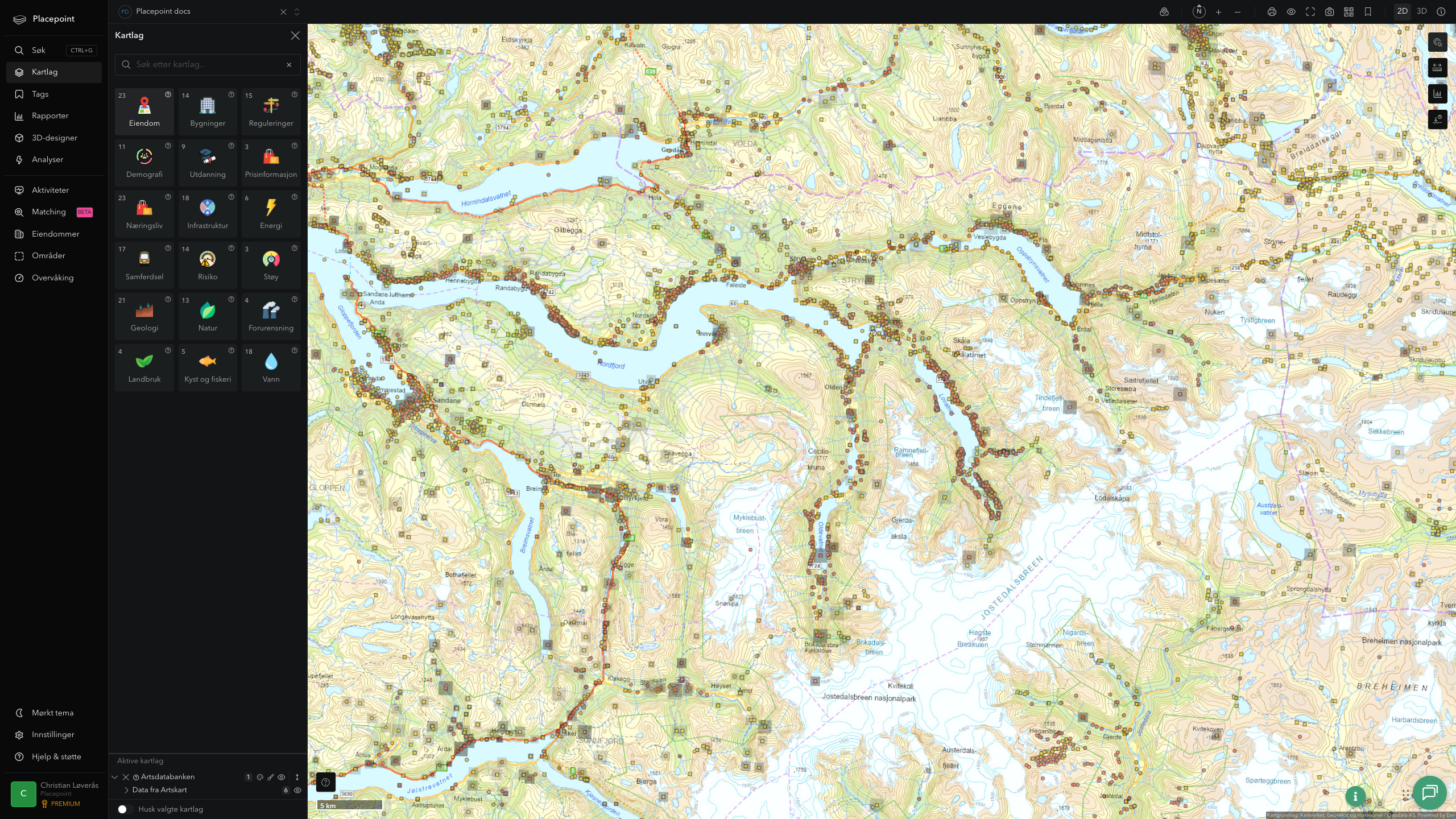 Stryn - artsdatabanken