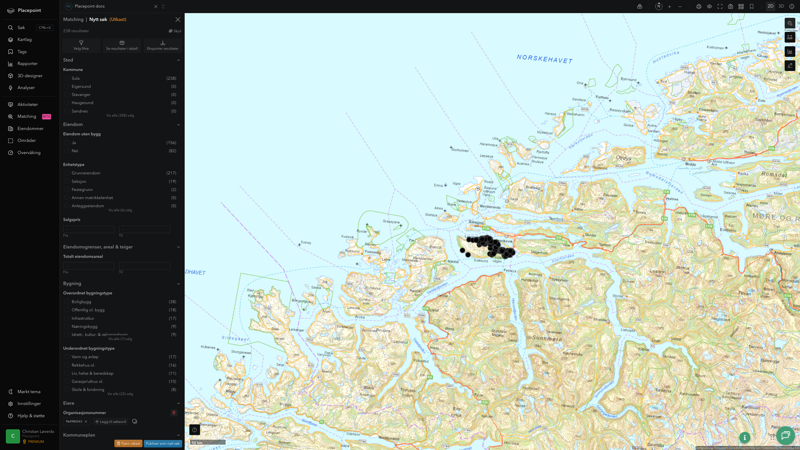 Matching-resultat for Sula kommune