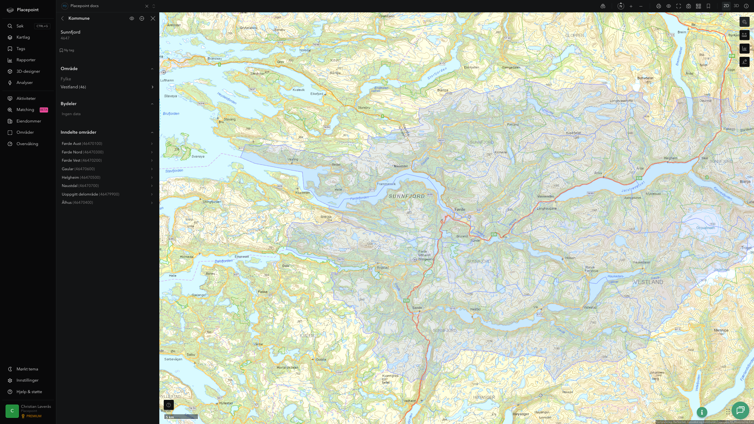Sunnfjord kommune i Placepoint