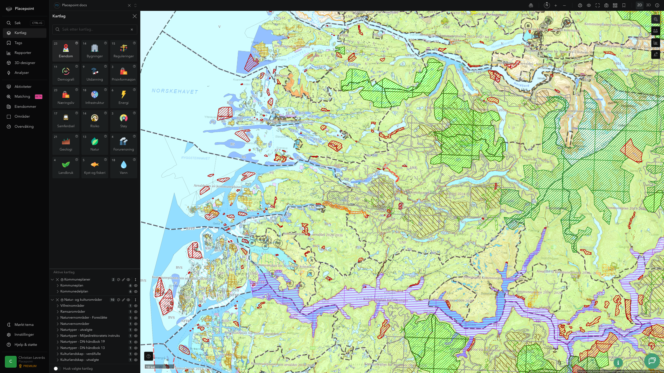 Sunnfjord - kommuneplaner og kulturområder