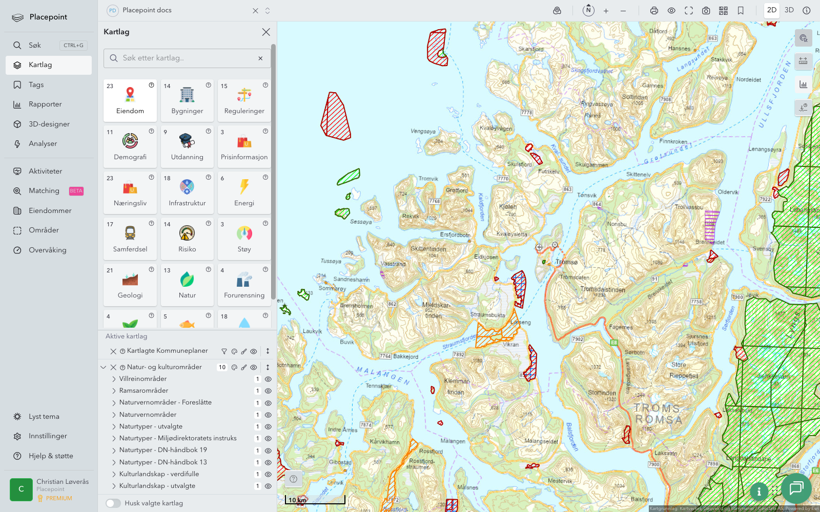 Tromsø - kommuneplaner og kulturområder