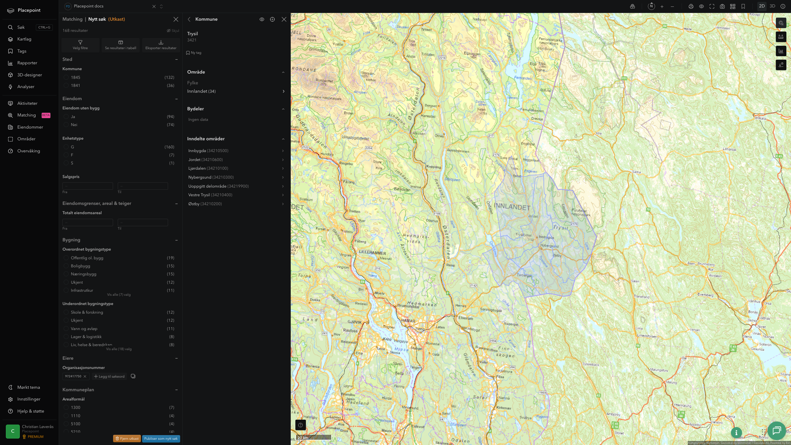 Trysil kommune i Placepoint