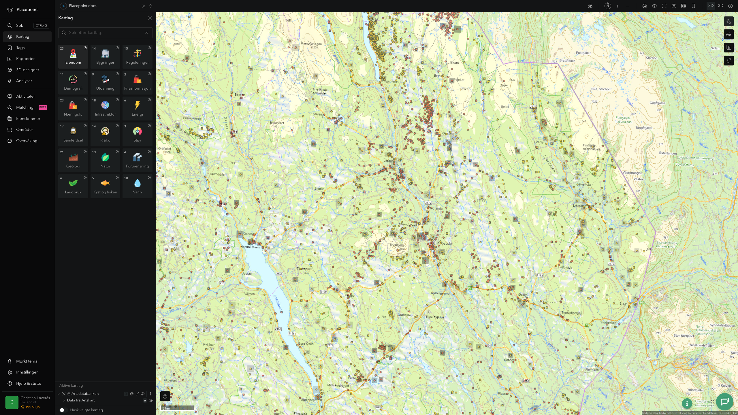 Trysil - artsdatabanken