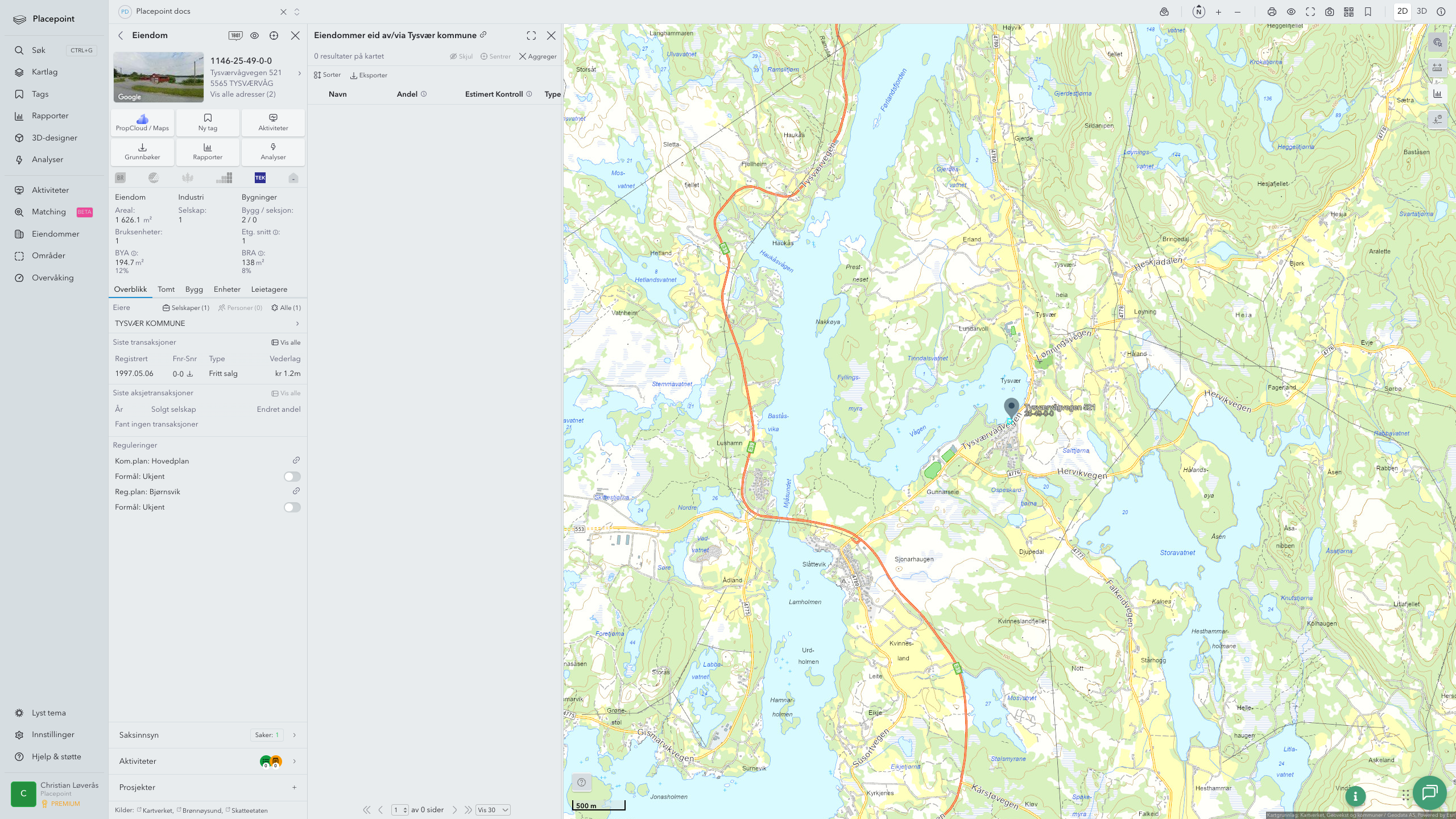 Tysvær - en eiendom med eier-panel