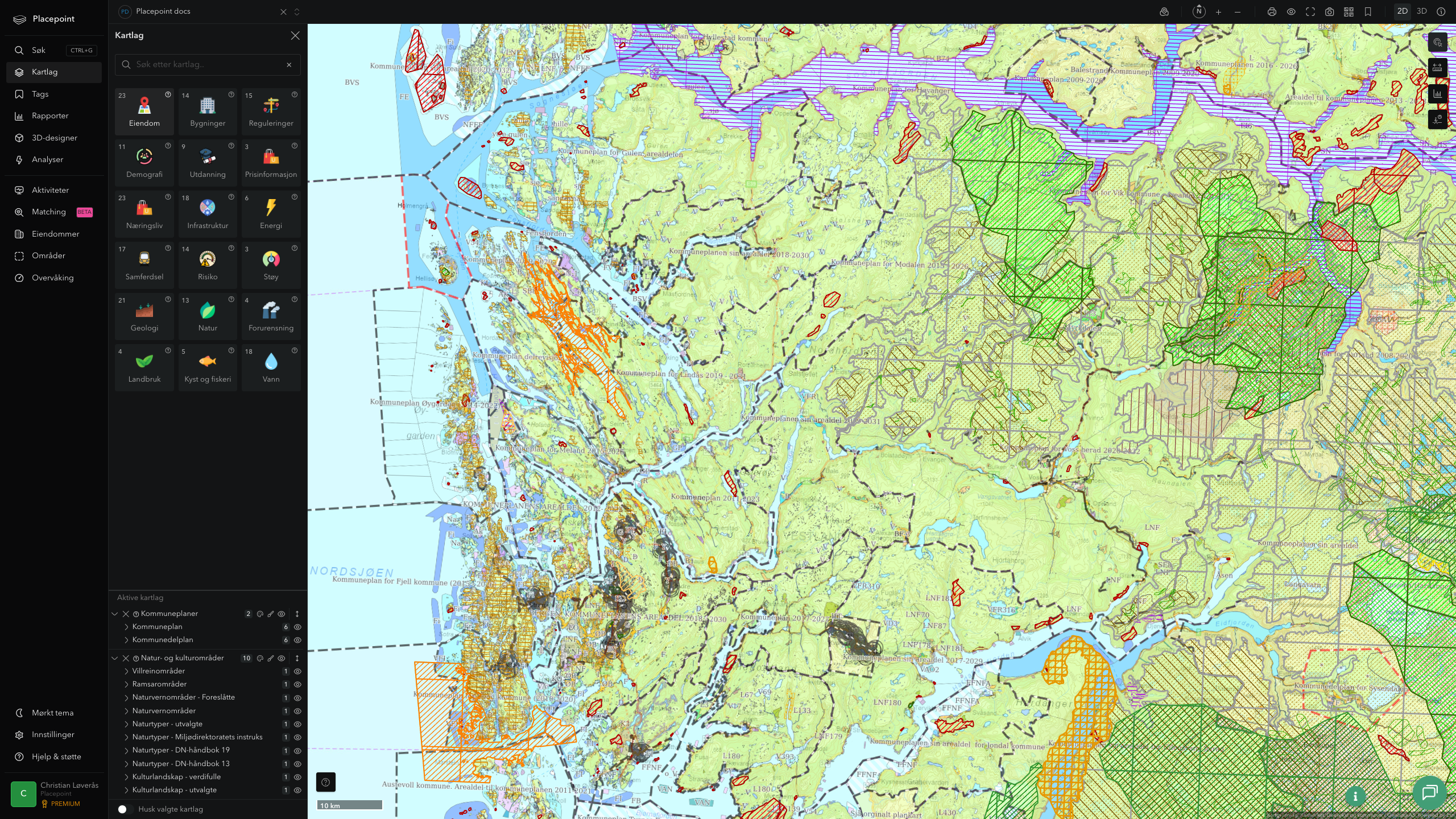 Vaksdal - kommuneplaner og kulturområder