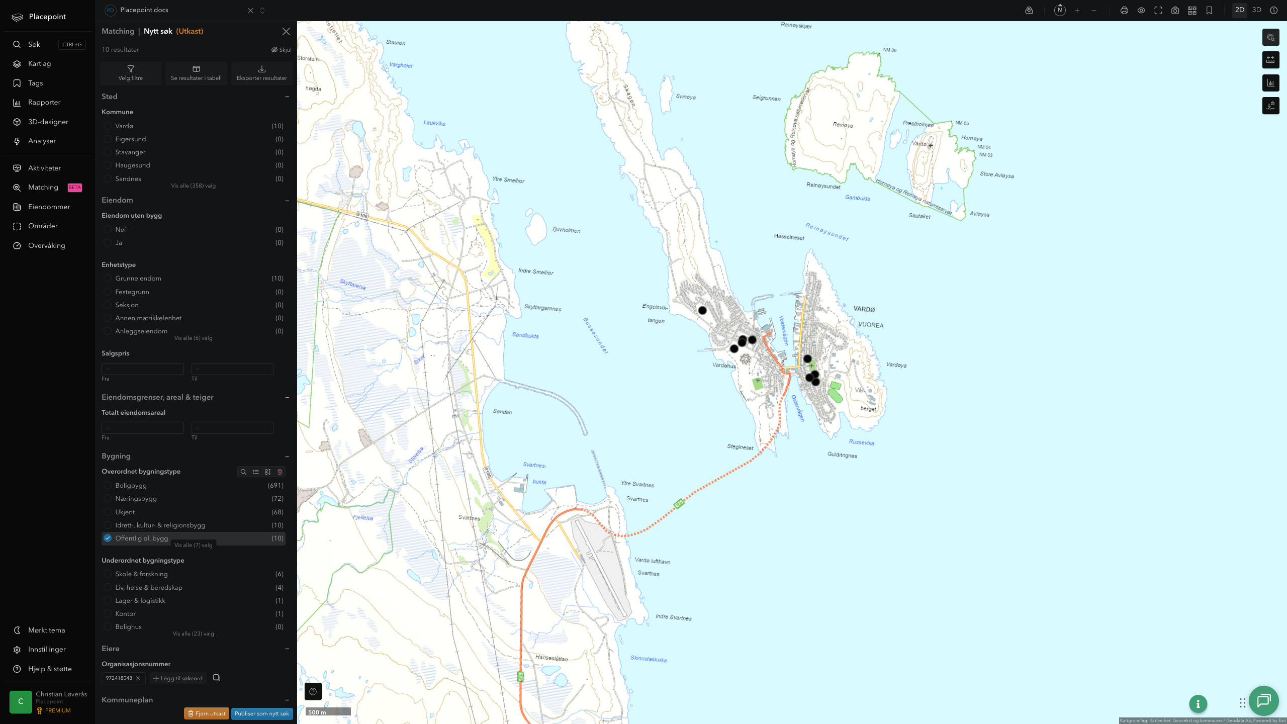 Vardø - offentlige bygg, sentrumsnært