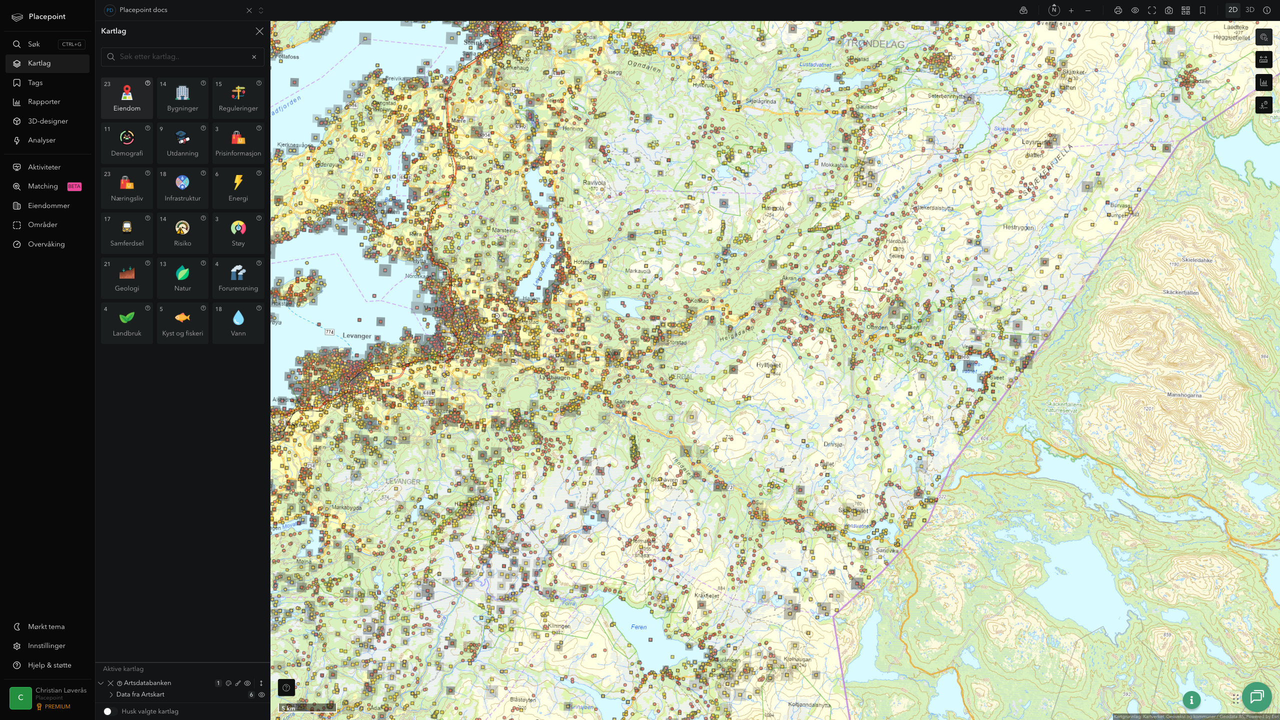 Verdal - artsdatabanken