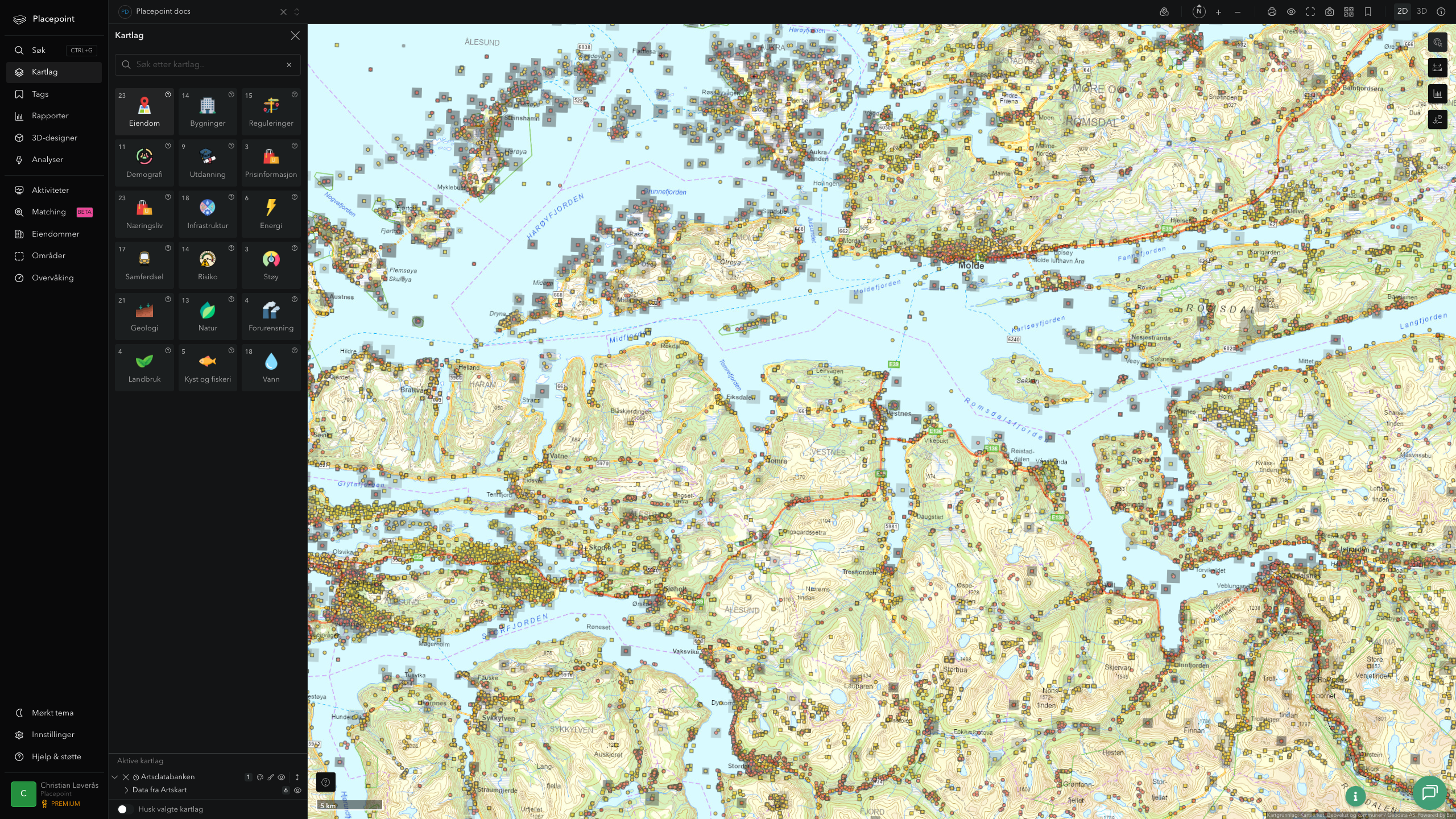Vestnes - artsdatabanken