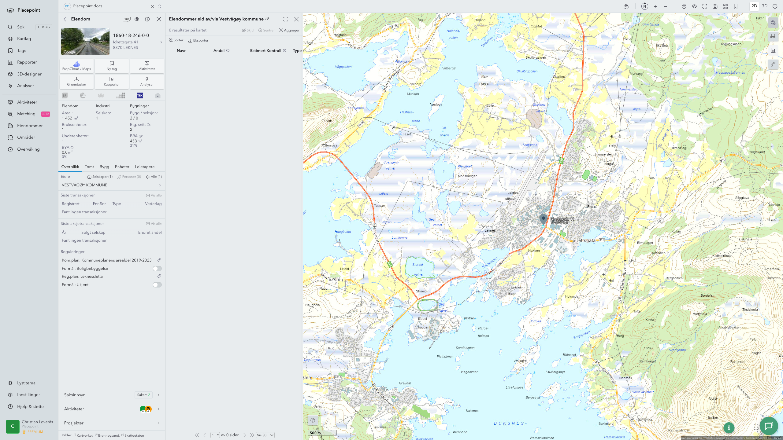 Vestvågøy - en eiendom med eier-panel