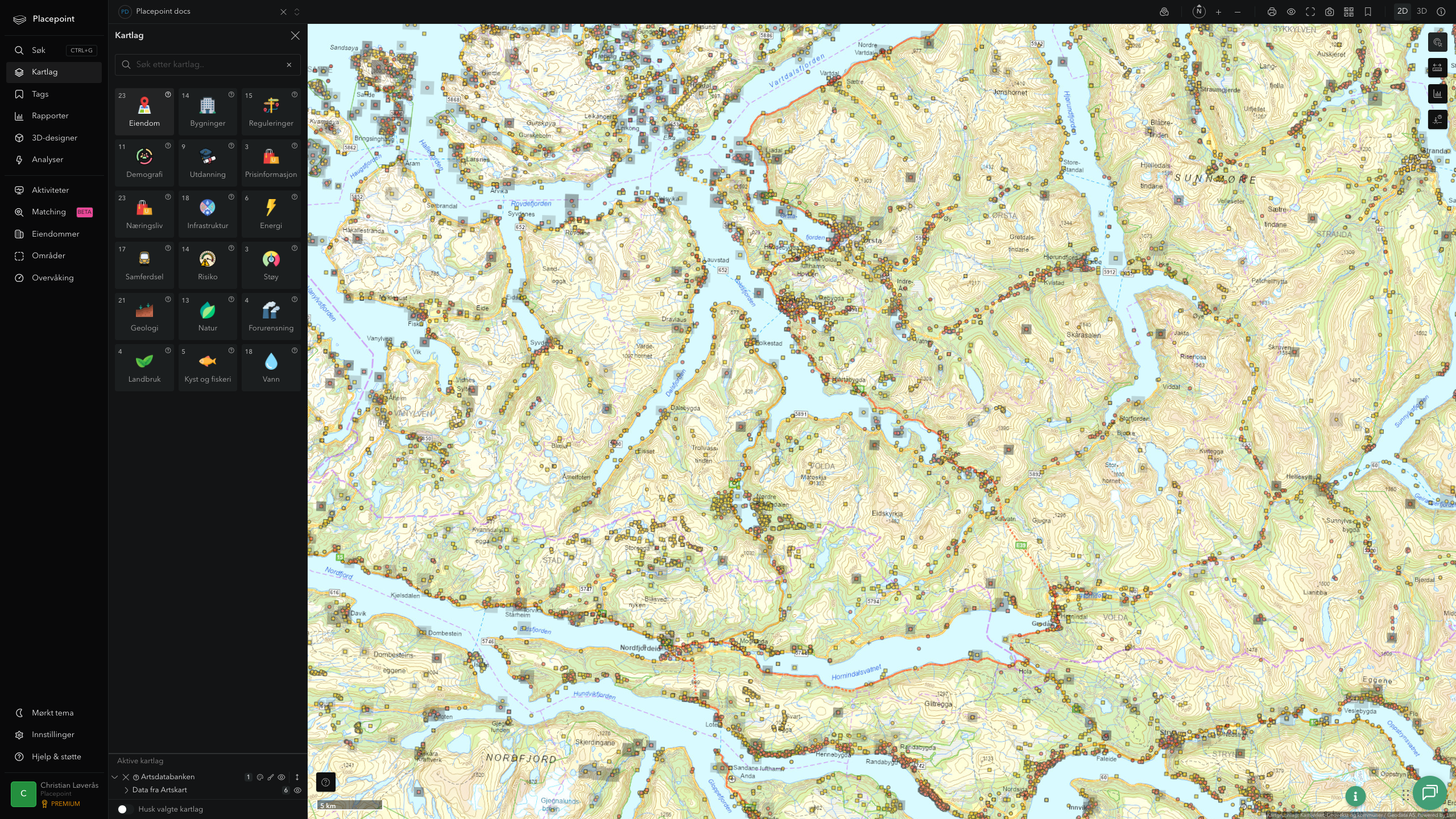 Volda - artsdatabanken